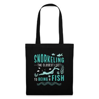 Snorkeling The Closest I Get To Being Scuba Diving - Tote Bag - black - Front