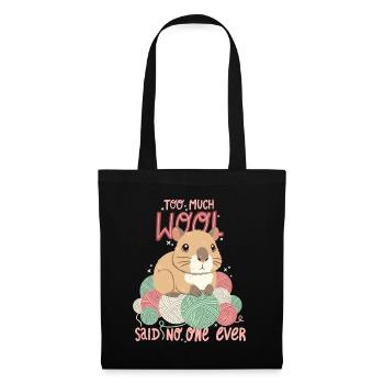 On n’a jamais assez de laine - Sac en tissu - noir - Devant