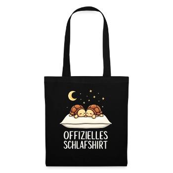 Chemise de nuit officielle Turtle Pair - Sac en tissu - noir - Devant