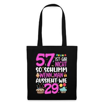 57 is not so bad - Tote Bag - black - Front