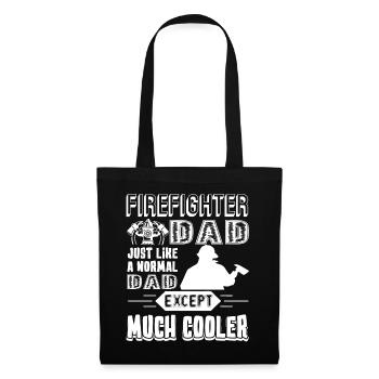 Firefighter Firefighter Dad Cooler - Tote Bag - black - Front