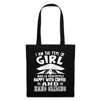 Happy With Coffee And Hang Gliding - Tote Bag - black - Front