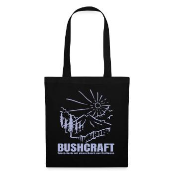Bushcraft - Busch Genie mit Craftiness - Stoffbeutel - Schwarz - Vorne
