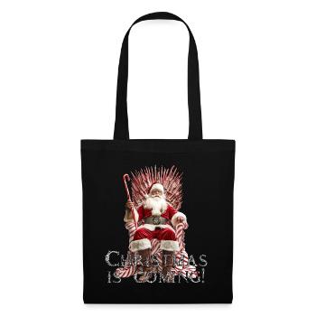 Christmas is coming! - Stoffbeutel - Schwarz - Vorne