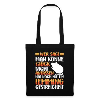 Lemming Petting Vole Lemming - Tote Bag - black - Front