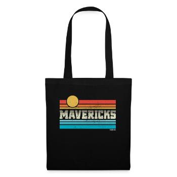 Mavericks Beach Californie Retro Surf Trip Surfeur - Sac en tissu - noir - Devant