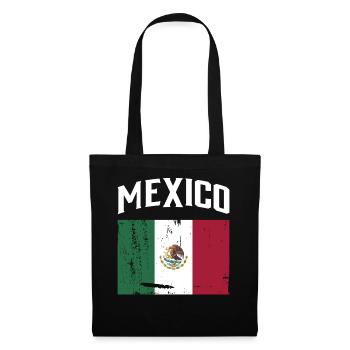 Mexico Mexico Mexican Gift Flag Football - Tote Bag - black - Front