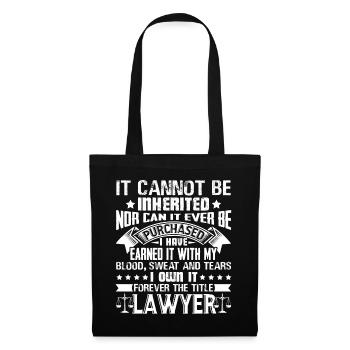 Lawyer Forever The Title Lawyer - Tote Bag - black - Front