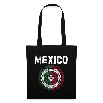Mexico Mexico Mexican Gift Flag Football - Tote Bag - black - Front