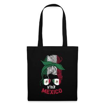 Mexico Mexico Mexican Gift Flag Football - Tote Bag - black - Front