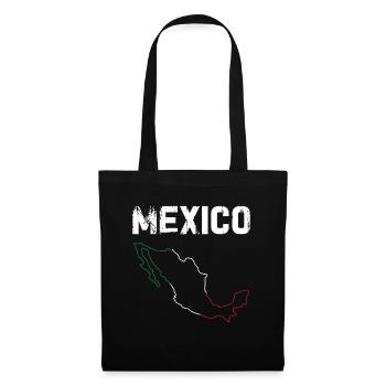 Mexico Mexico Mexican Gift Flag Football - Tote Bag - black - Front