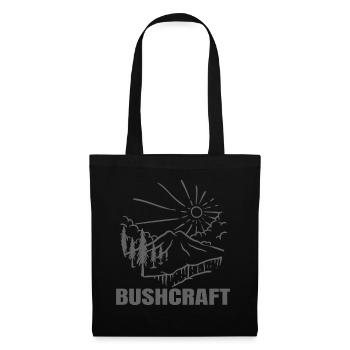 Bushcraft - Busch Genie mit Craftiness - Stoffbeutel - Schwarz - Vorne