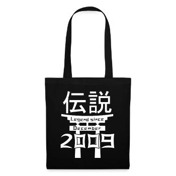 Legend since December 2009 Birthday Gift - Tote Bag - black - Front