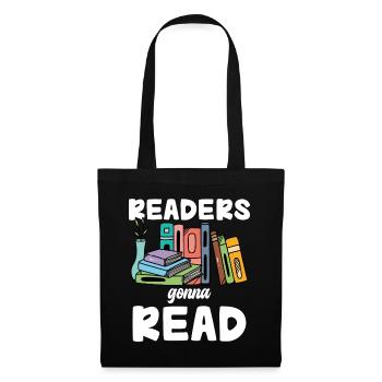 Readers Will Read Books Bookworm Passion - Tote Bag - black - Front