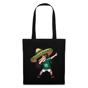 Mexico Mexico Mexican Gift Flag Football - Tote Bag - black - Front