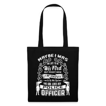Police Officer I Love My Police Officer - Tote Bag - black - Front