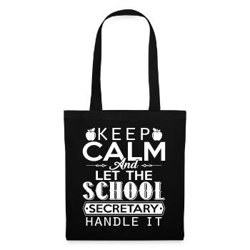 School Secretary Let School Secretary Handle It - Tote Bag - black - Front