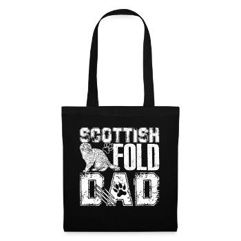 Scottish Fold Cat Scottish Fold Cat Dad - Tote Bag - black - Front