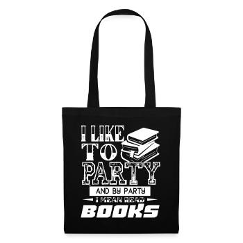 Reading I Like Reading Books - Tote Bag - black - Front