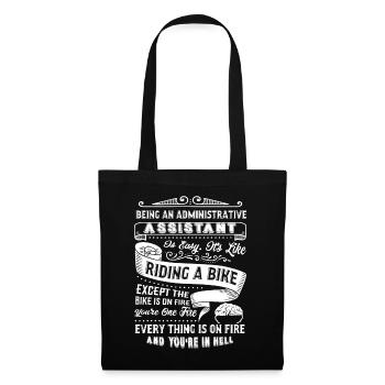 Administrative Assistant Is Easy - Tote Bag - black - Front