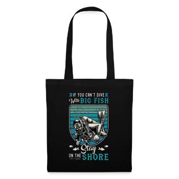 Scuba Diving If You Can't Dive With The Swimming - Stoffbeutel - Schwarz - Vorne