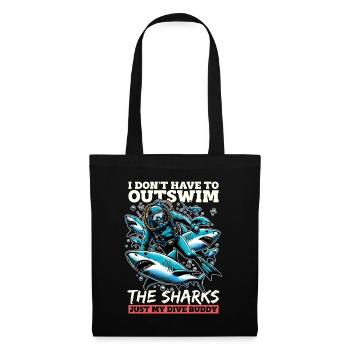 Plongée sous-marine Je n’ai pas besoin de nager plus loin que la natation - Sac en tissu - noir - Devant