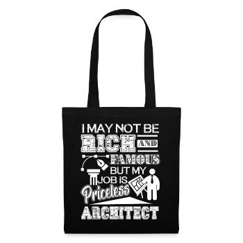 Architect My Job Is Priceless - Tote Bag - black - Front