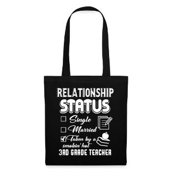 3rd Grade Teacher Relationship Status - Tote Bag - black - Front
