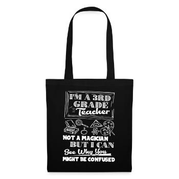 3rd Grade Teacher Is Not Magician - Tote Bag - black - Front