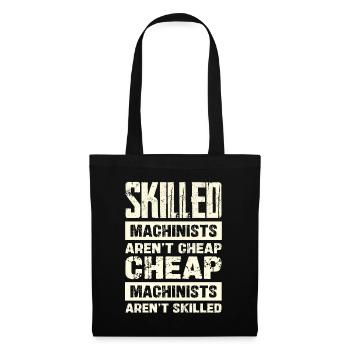 Les machinistes qualifiés ne sont pas de l’humour bon marché - Sac en tissu - noir - Devant