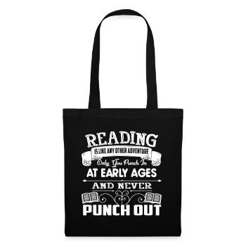 Reading Is Like An Adventure - Tote Bag - black - Front