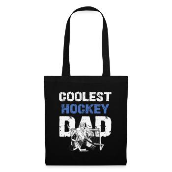 Coolest hockey dad design - Tote Bag - black - Front