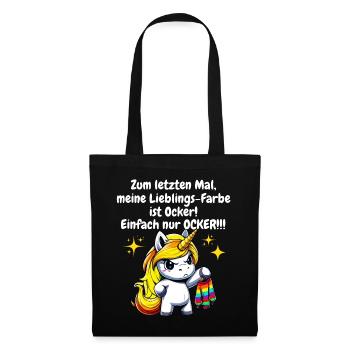 Christmas Gift Unicorn Rainbow Funny - Tote Bag - black - Front
