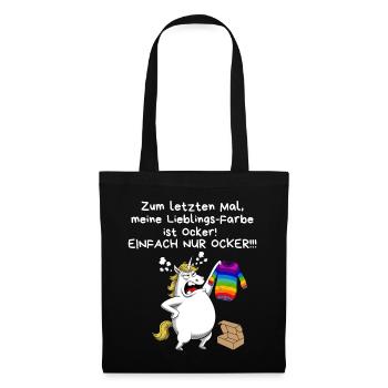 Carnival Birthday Unicorn Funny Gift Comic - Tote Bag - black - Front