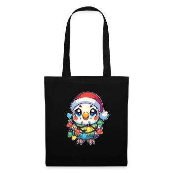 Fée de Noël Perruche - Sac en tissu - noir - Devant