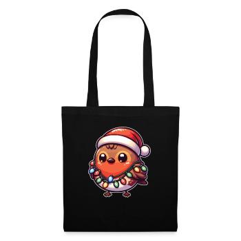 Fée de Noël Grive errante - Sac en tissu - noir - Devant