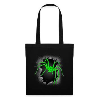 Araignées Araignée Araignée Halloween Araignées Phobie - Sac en tissu - noir - Devant