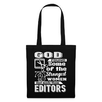 Editor God Made Editors - Tote Bag - black - Front