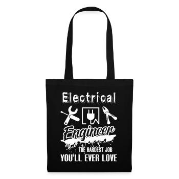 Electrical Engineer The Hardest Job - Tote Bag - black - Front