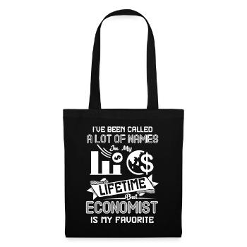 Economist Is My Favorite Name - Tote Bag - black - Front
