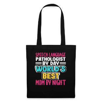 L’orthophoniste du jour est la meilleure maman du monde - Sac en tissu - noir - Devant
