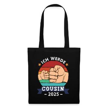 I Will Be Cousin 2025 Pregnancy Expectant - Tote Bag - black - Front