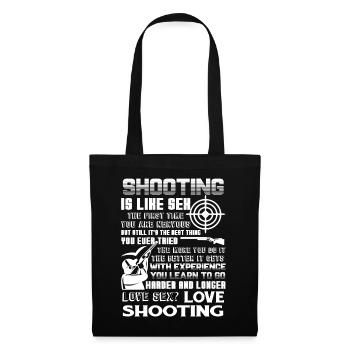 I Love Shooting - Tote Bag - black - Front