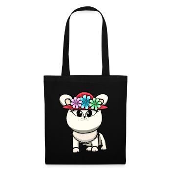 Chat Chats Chaton - Sac en tissu - noir - Devant