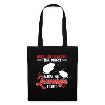 You'll like lemmings Vole lemming - Tote Bag - black - Front