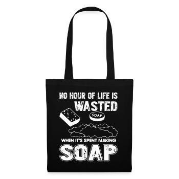 Soap Maker Spent Time On Making Soap - Tote Bag - black - Front