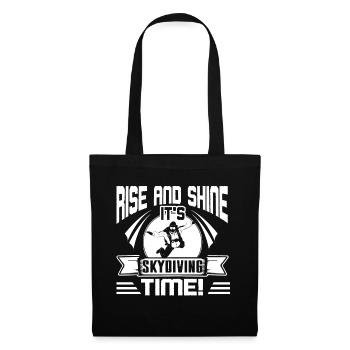 Rise And Shine It's Skydiving Time - Tote Bag - black - Front