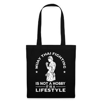 Le combat de Muay Thai n’est pas seulement un passe-temps, c’est une vie - Sac en tissu - noir - Devant