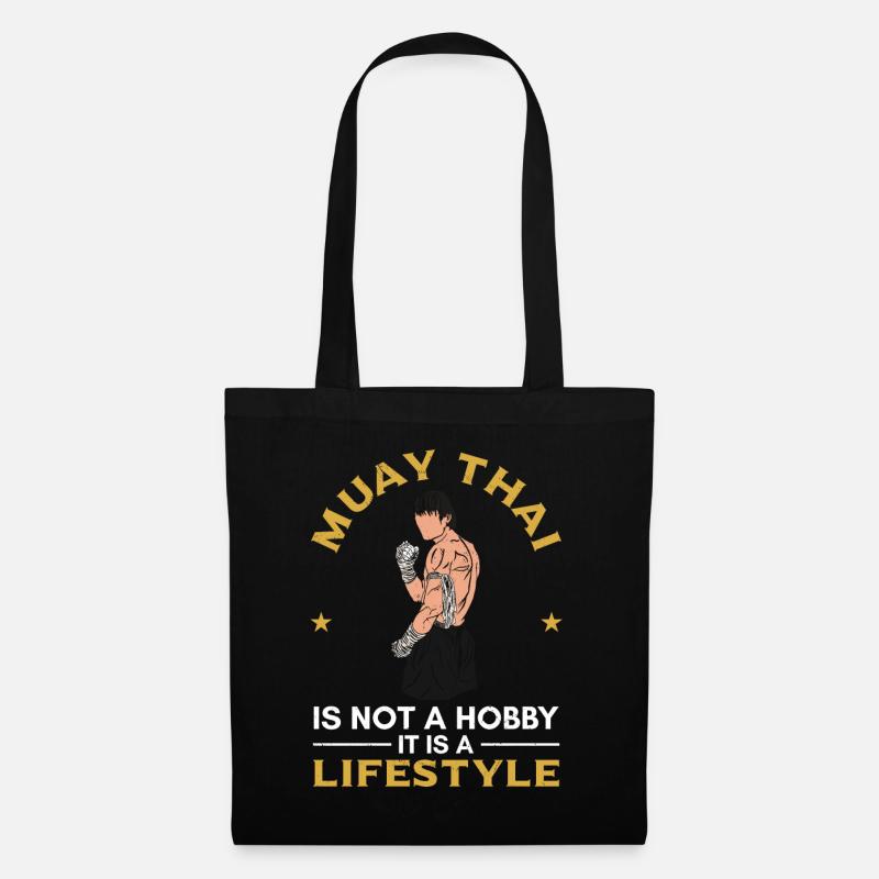 Funny Muay Thai - Muay Thai is not a hobby it is a - Stoffbeutel - Schwarz
