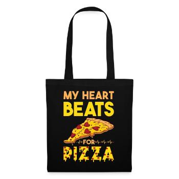 Funny pizza saying - Tote Bag - black - Front